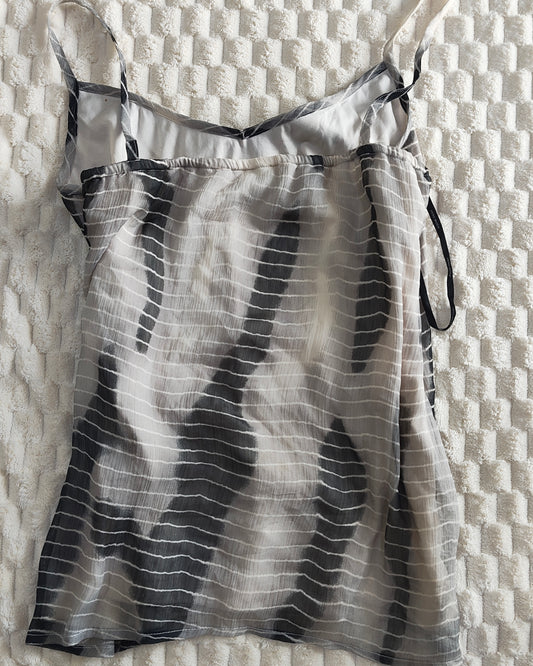 black and grey cami