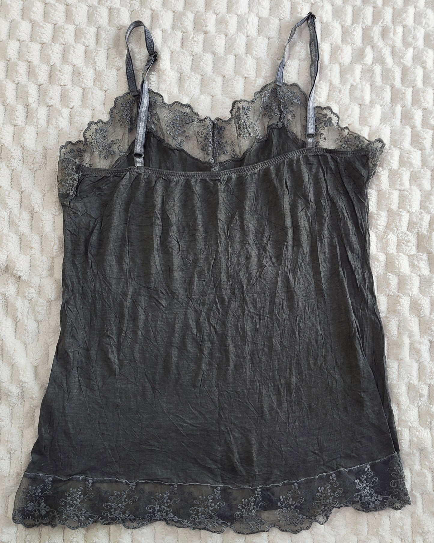 grey lace cami