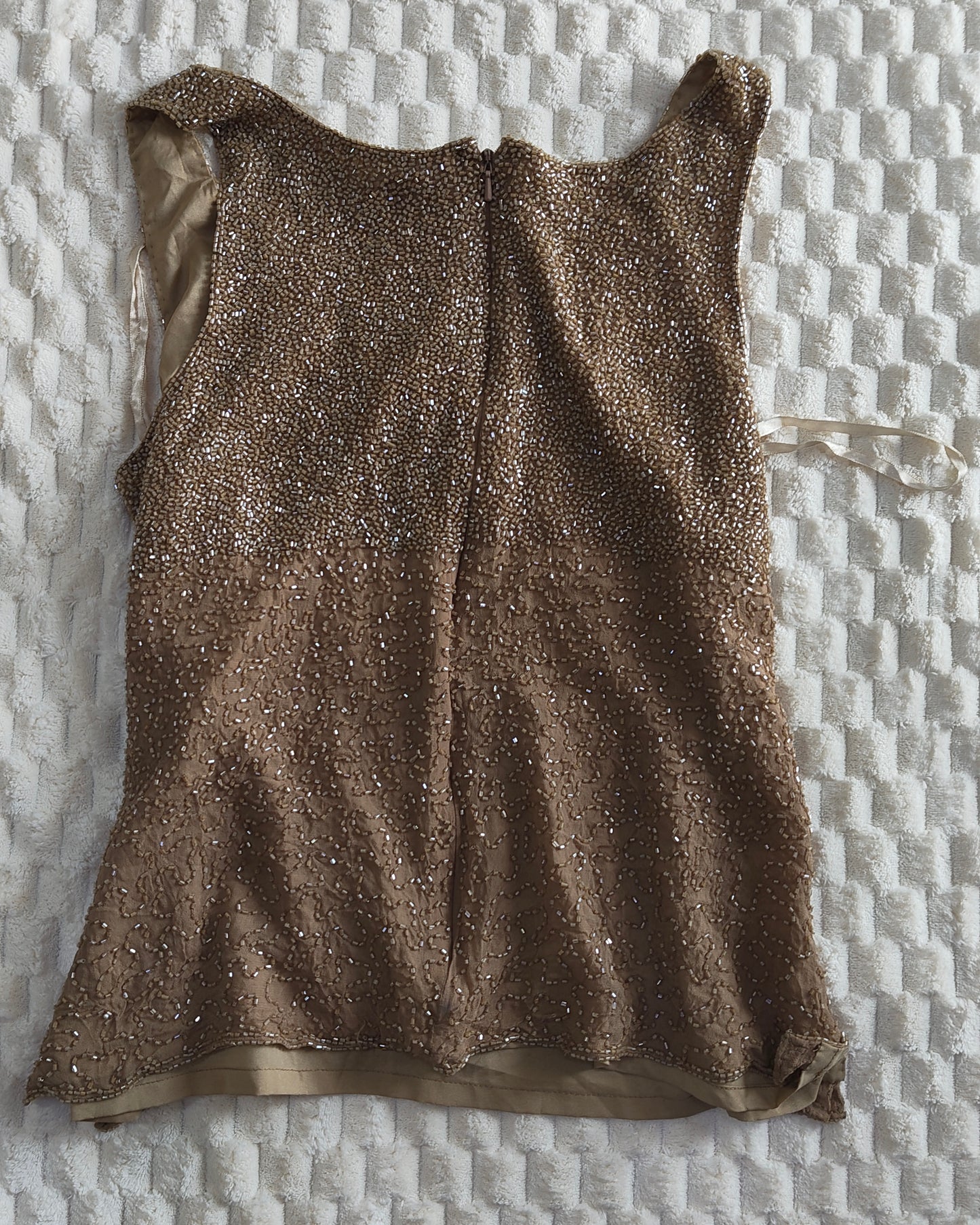 fully beaded brown