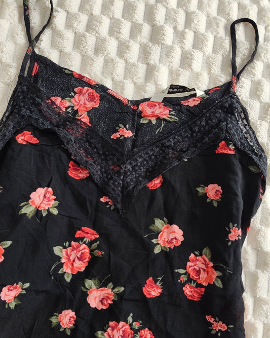 black floral cami
