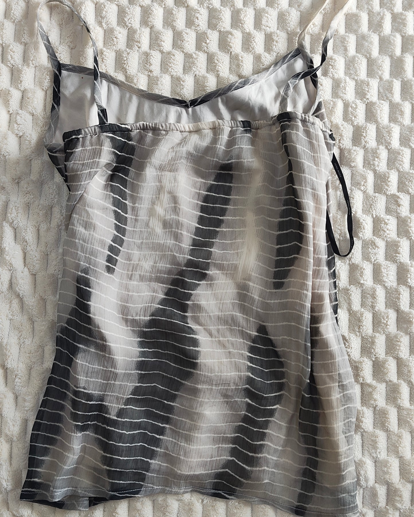 black and grey cami