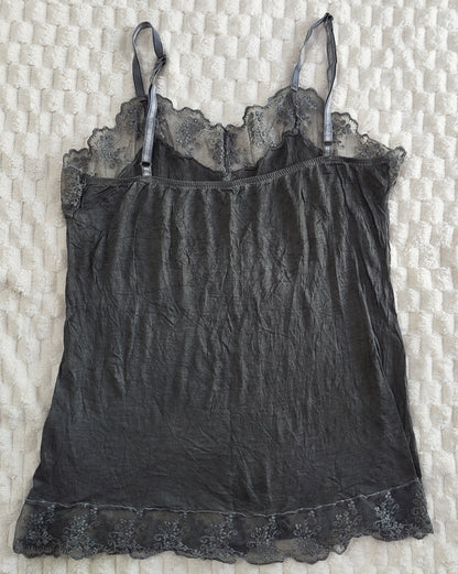 grey lace cami