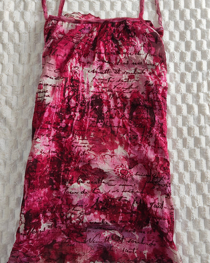 magenta funky cami