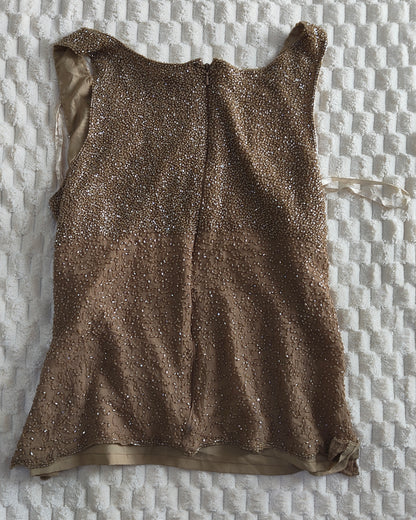 fully beaded brown