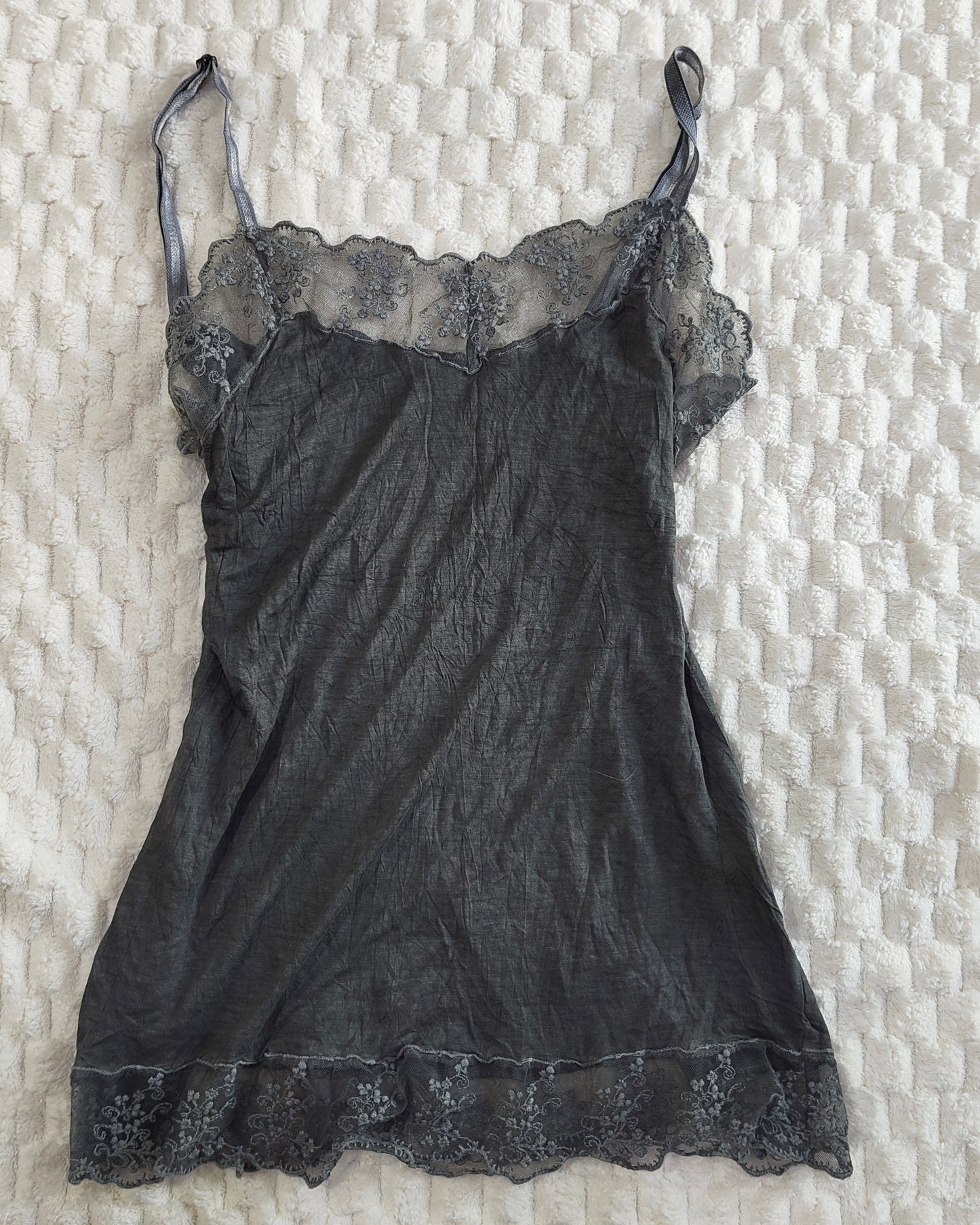 grey lace cami