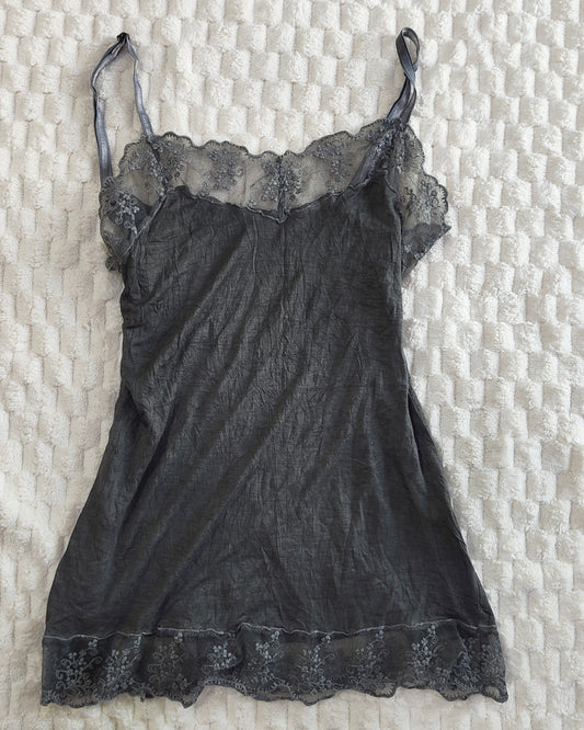 grey lace cami