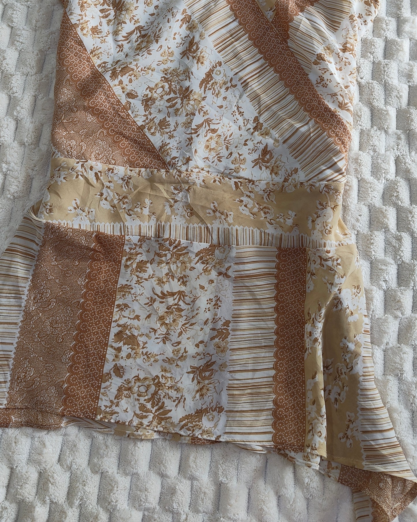 beige floral