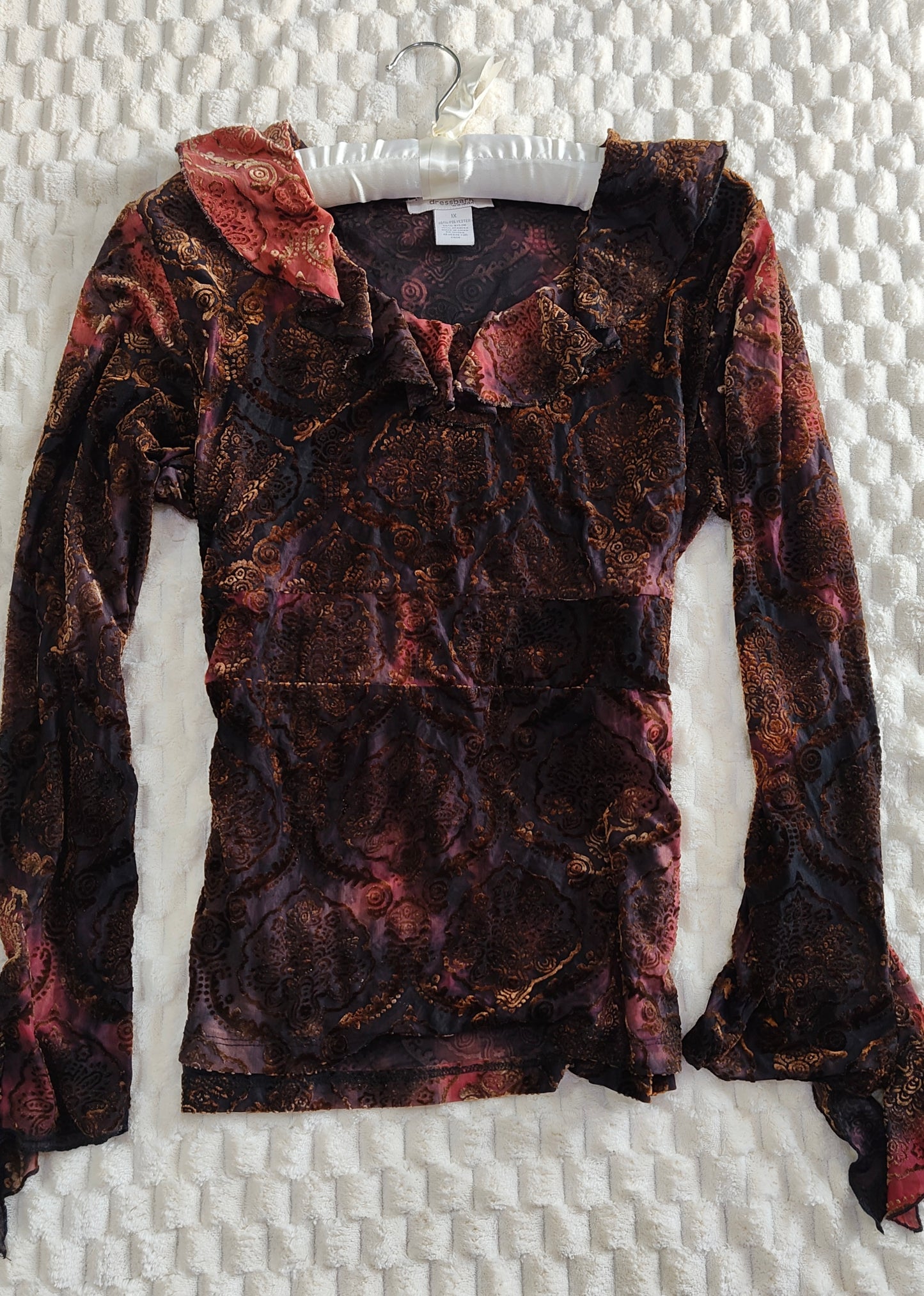 ruffles velour