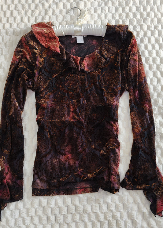 ruffles velour
