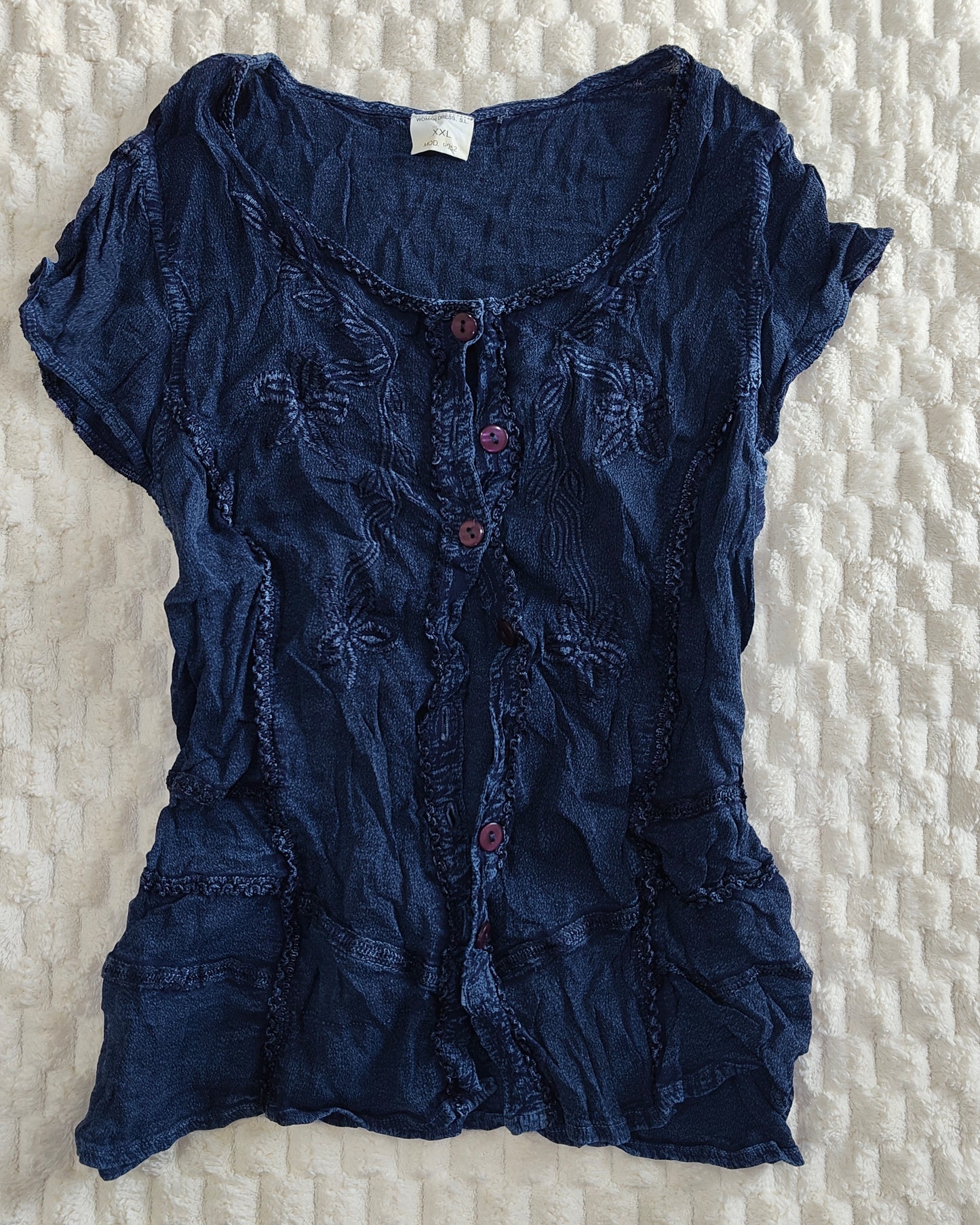blue blouse