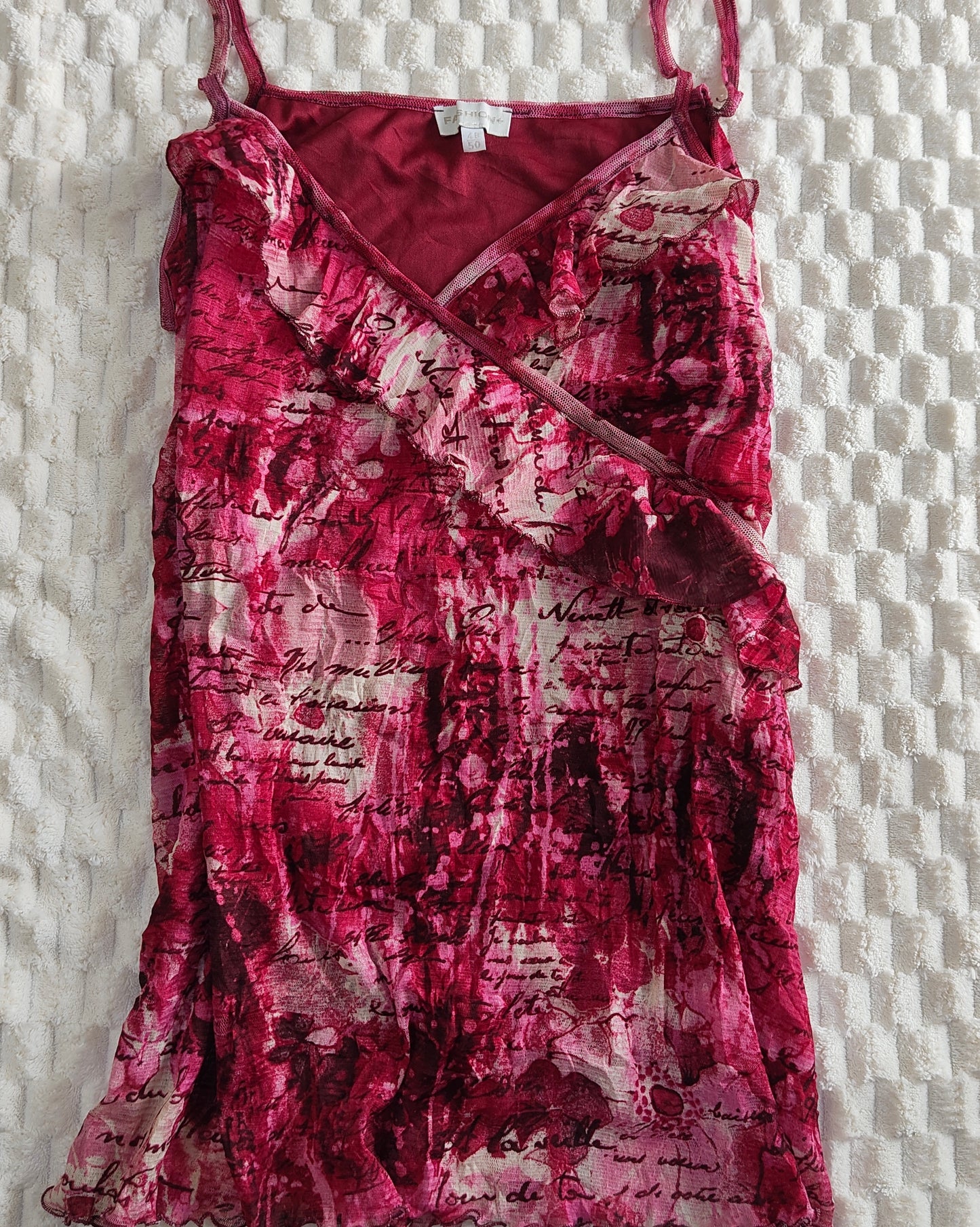 magenta funky cami