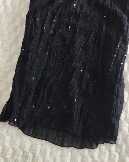 black shimmer tank