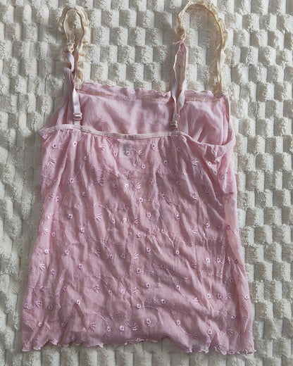 coquette embroidered cami