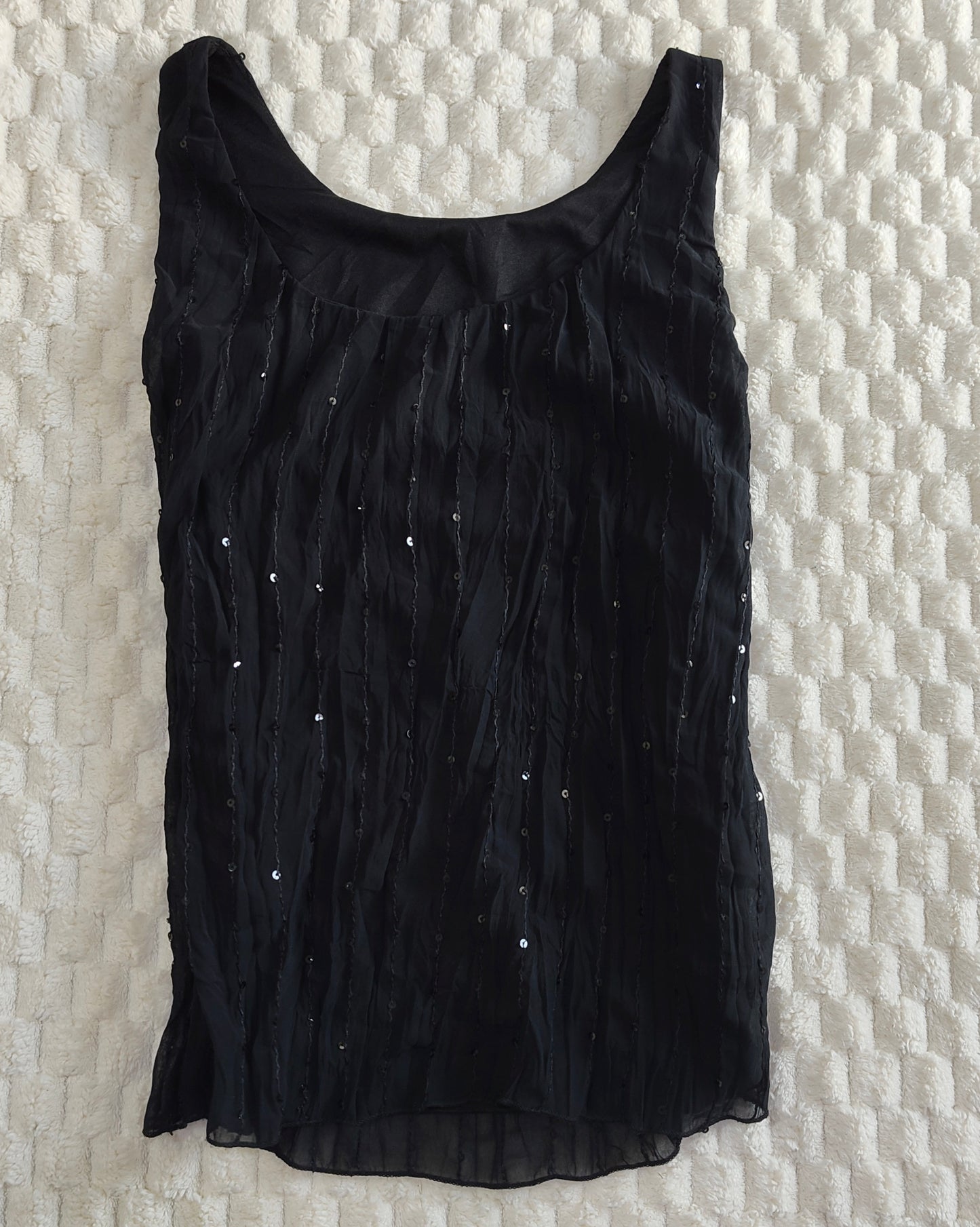black shimmer tank