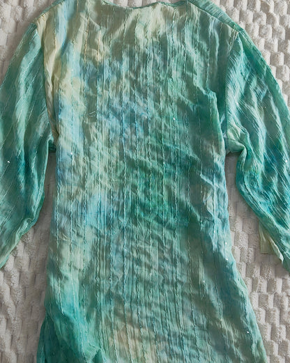 green gradient kurti