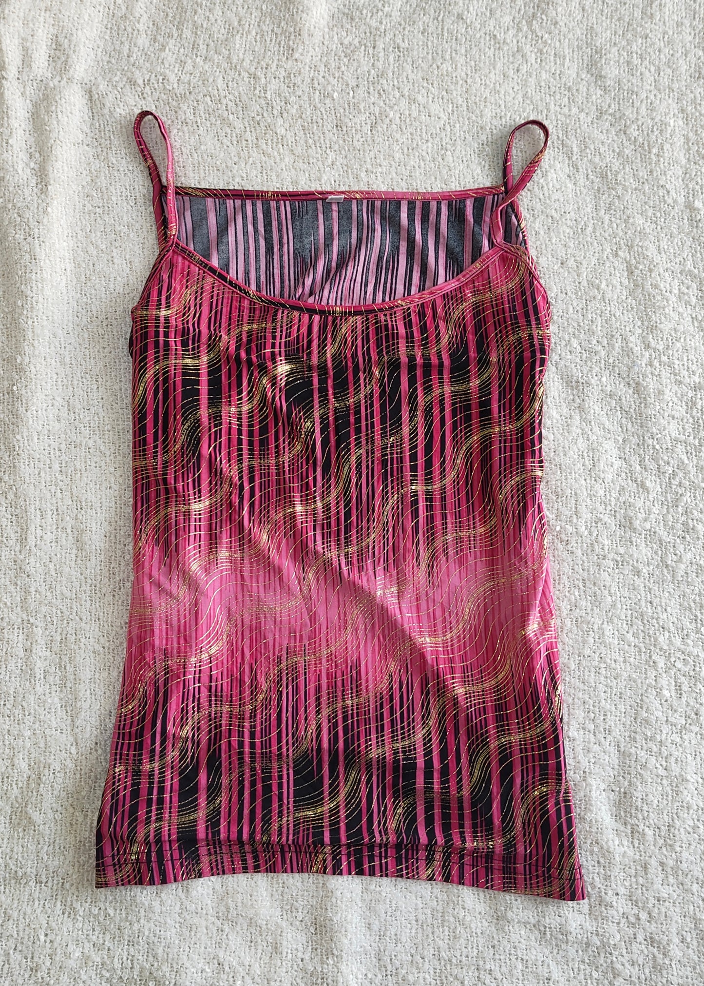 pink shimmer cami
