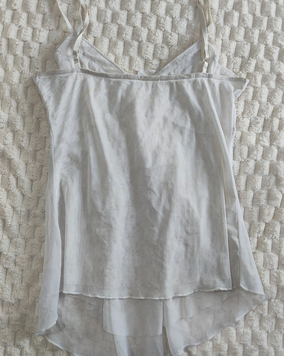 coquette white cami