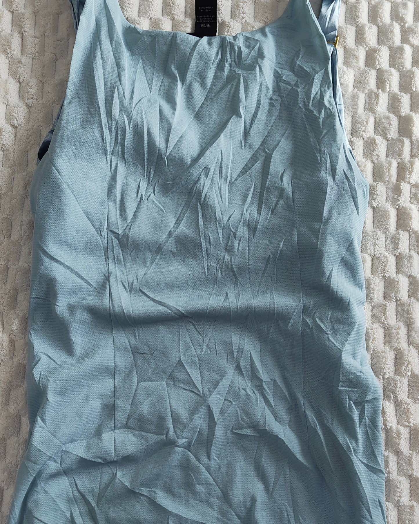 elegant blue sleeveless