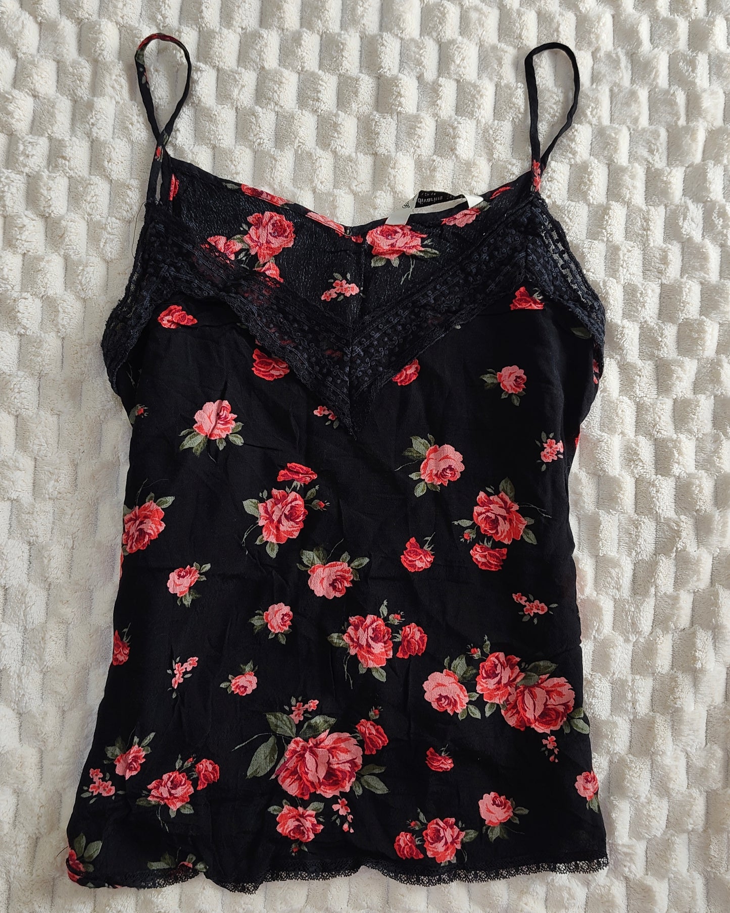 black floral cami