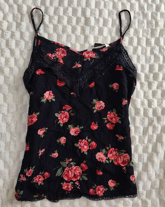 black floral cami
