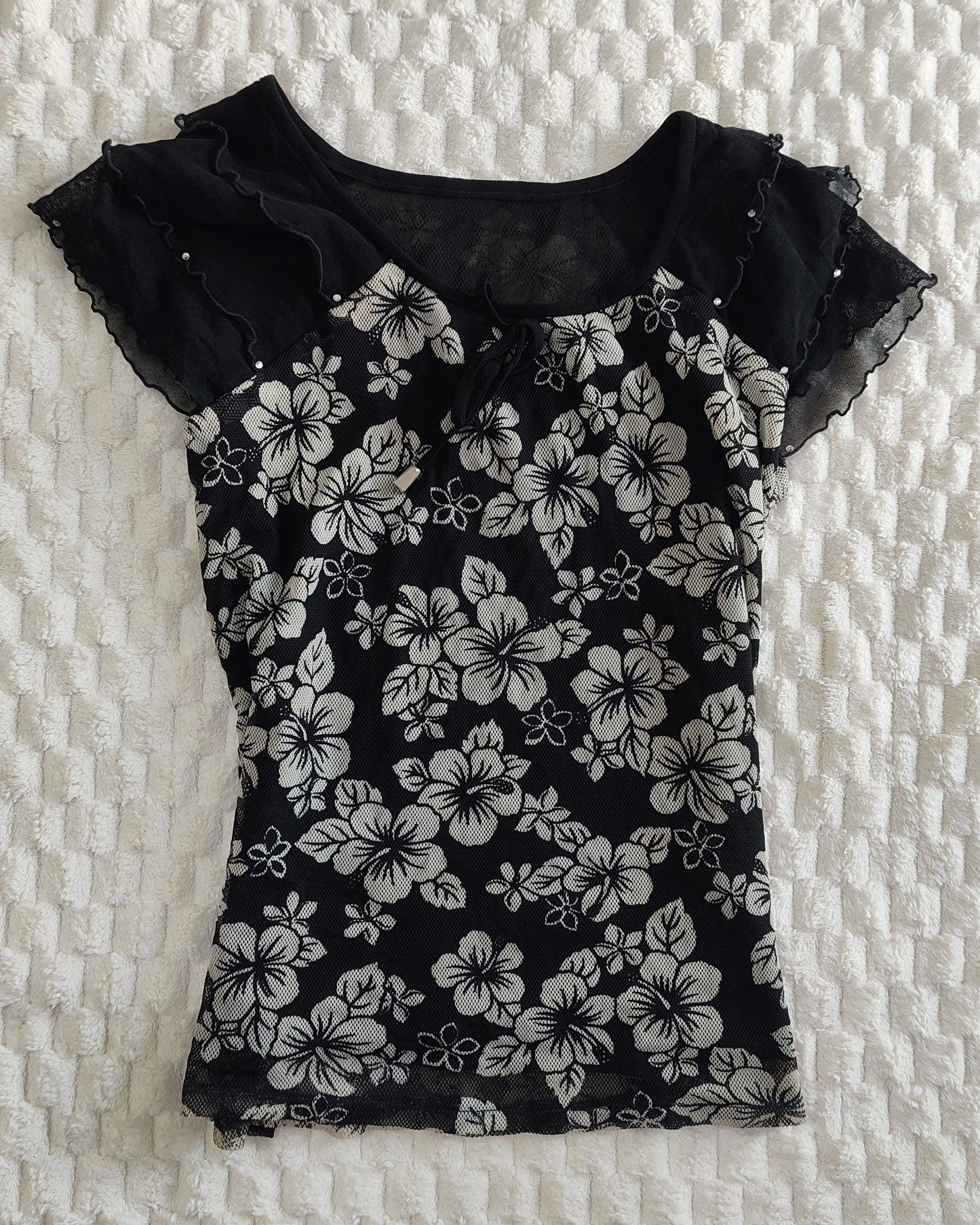 black floral