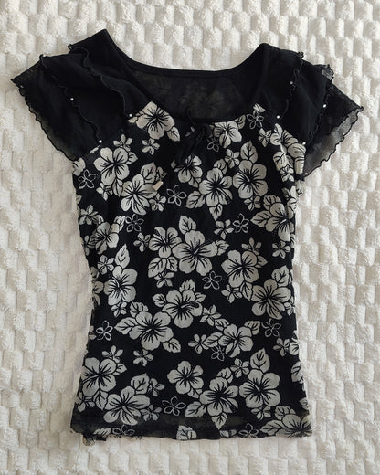 black floral