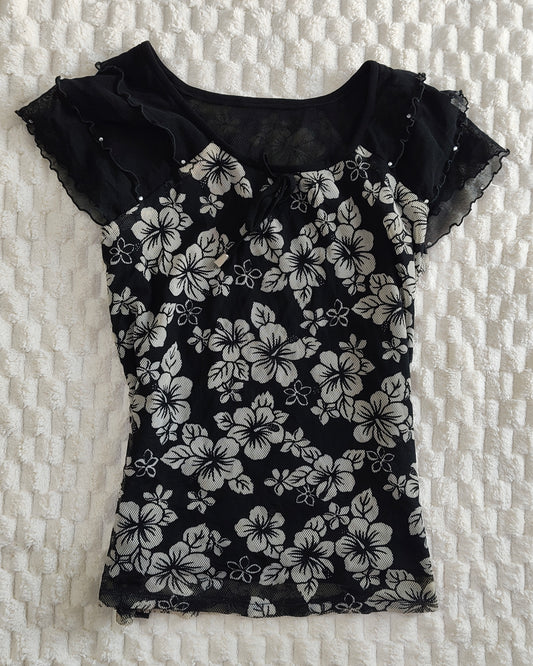 black floral