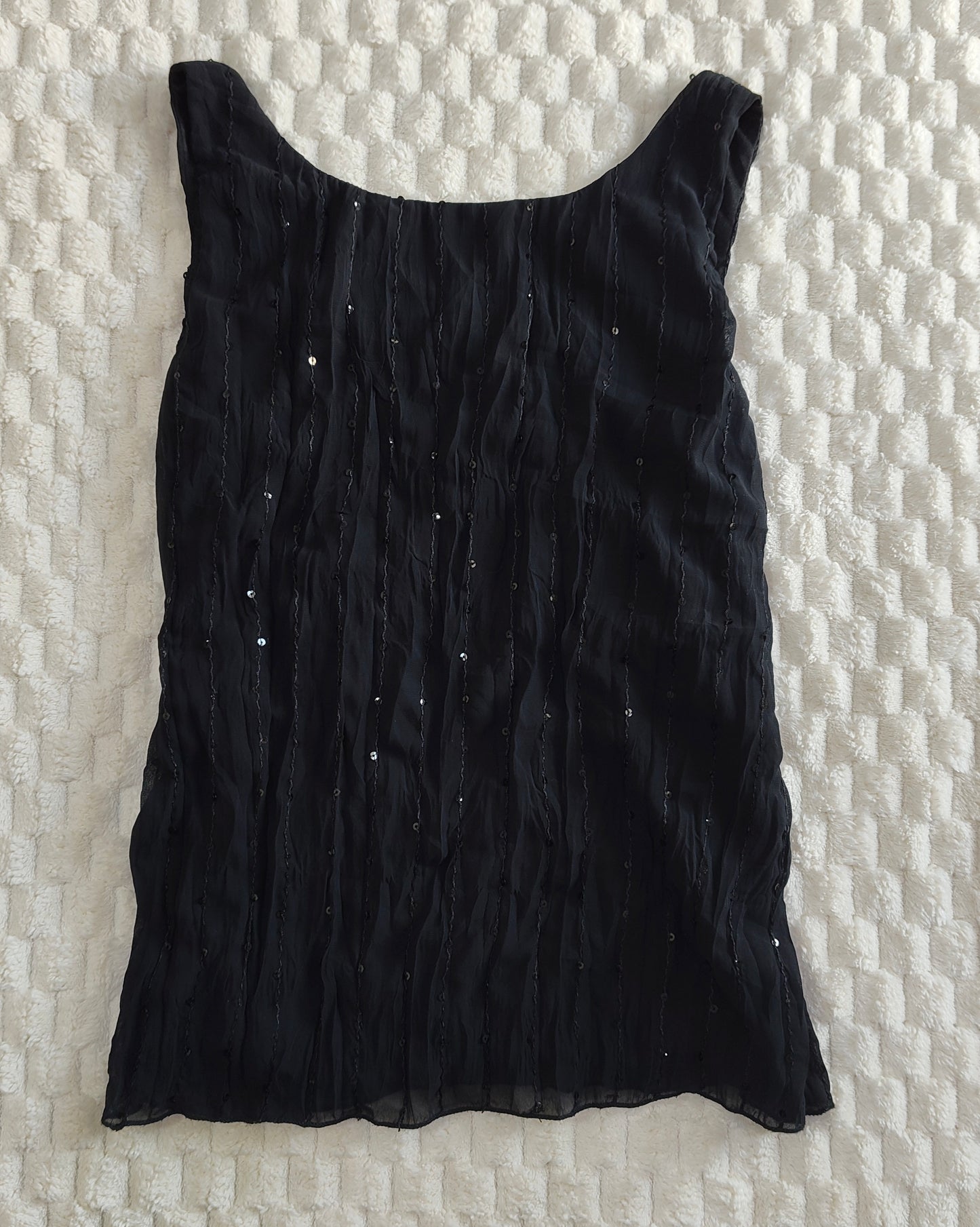 black shimmer tank
